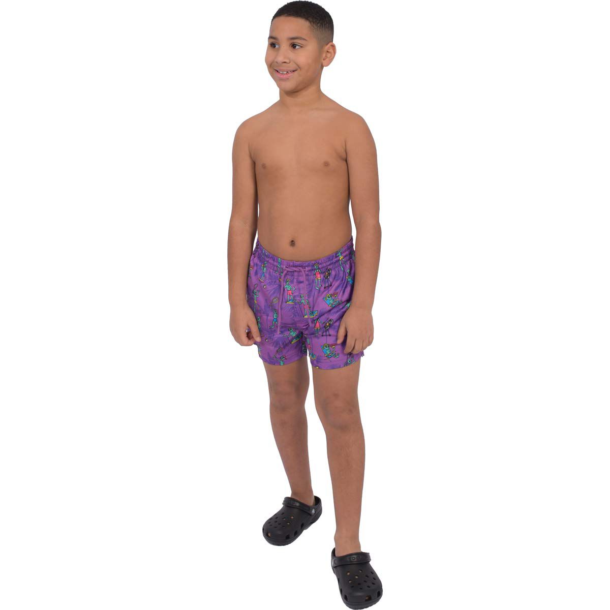 Aeroline Boys' 2in1 Alien Swim Trunk