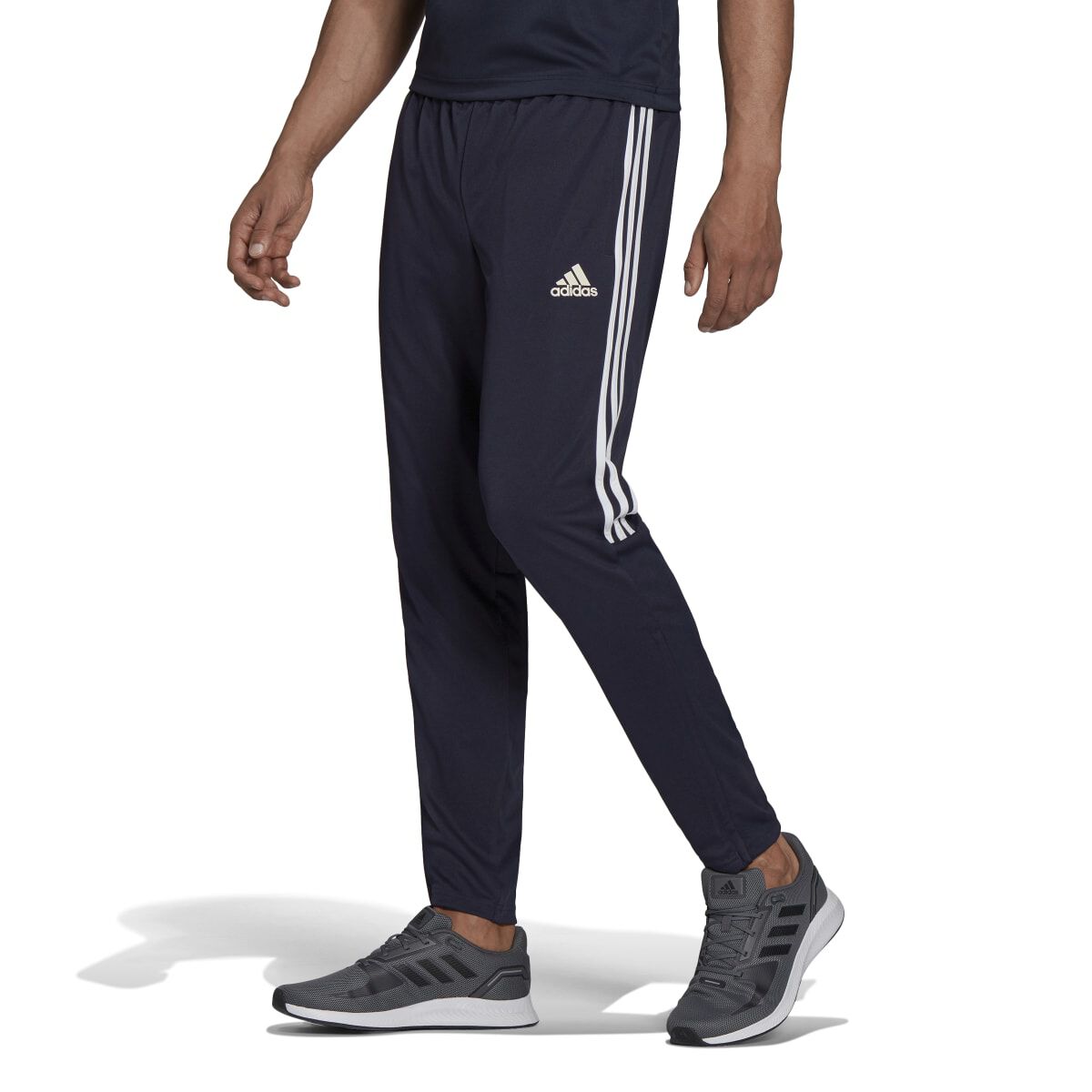 adidas Men's Aeroready Sereno Slim Tapered-Cut 3-Stripes Pants