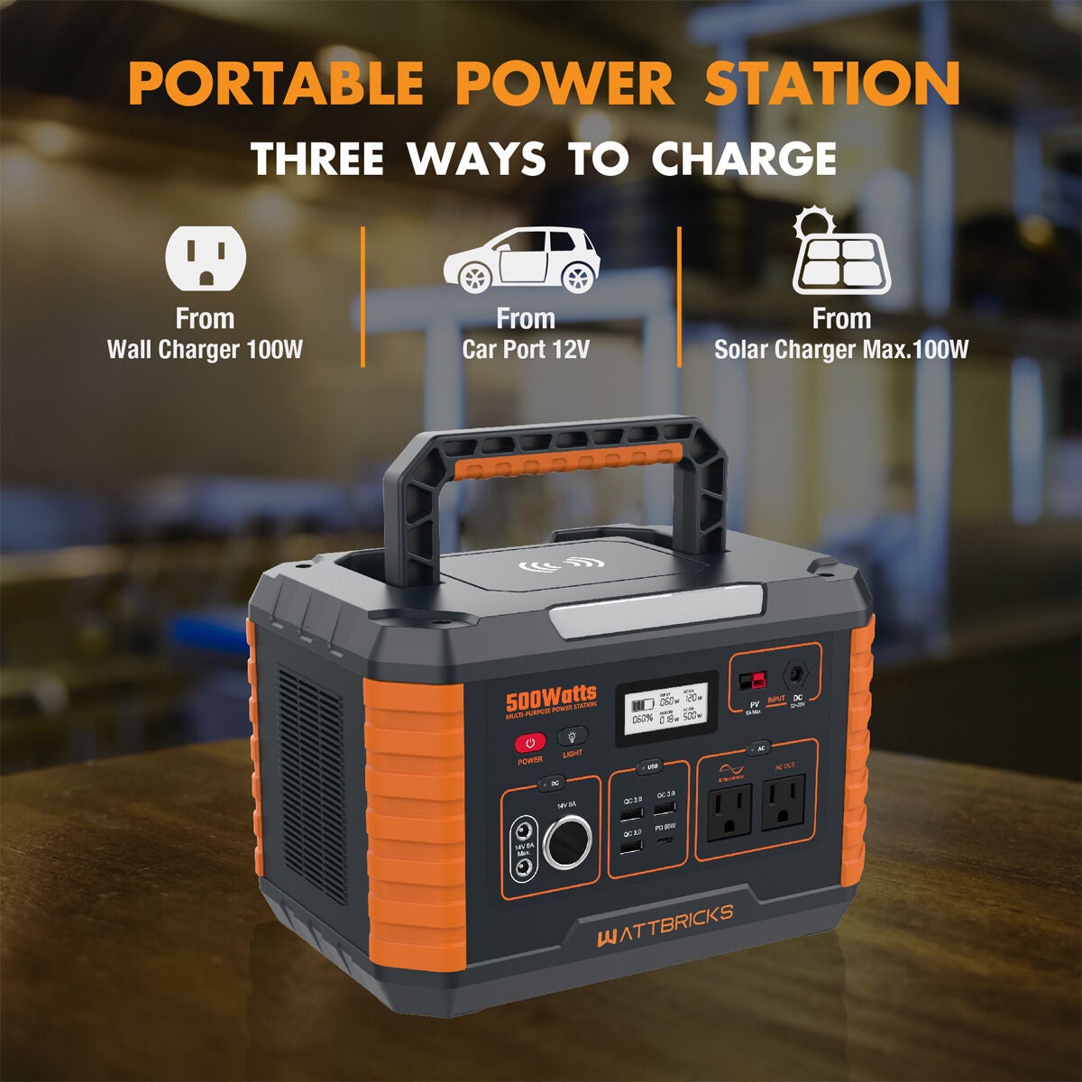 Wattbricks Ener 500W Portable Power Station
