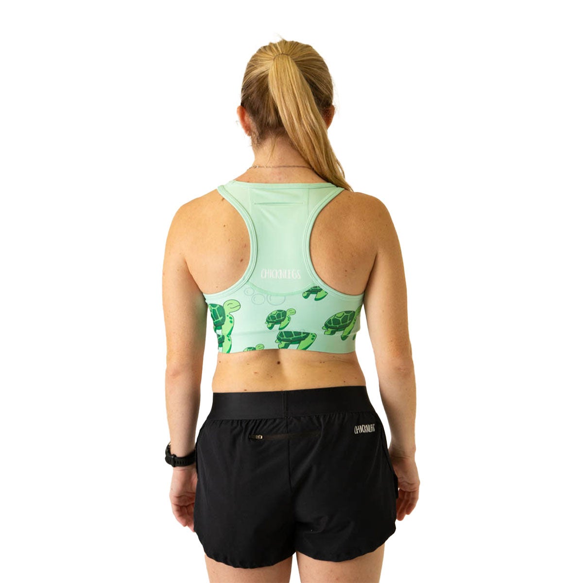 Chickn Legs Women's Sports Bra Sea Turtles