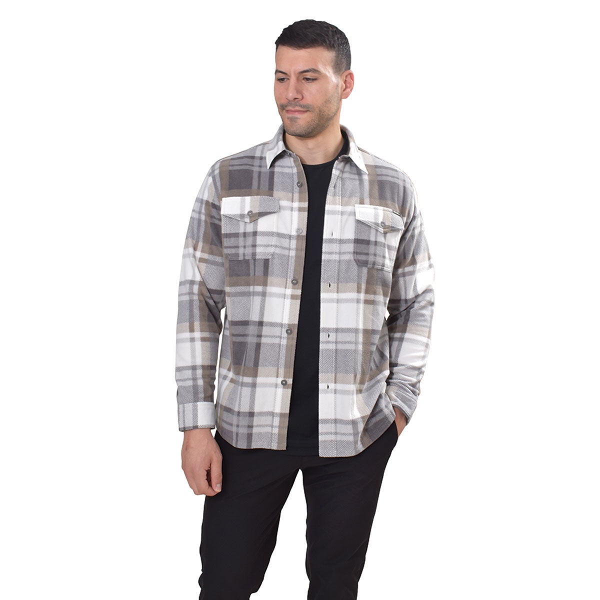 Eddie Bauer Men's Chutes Plaid Shirt Jacket