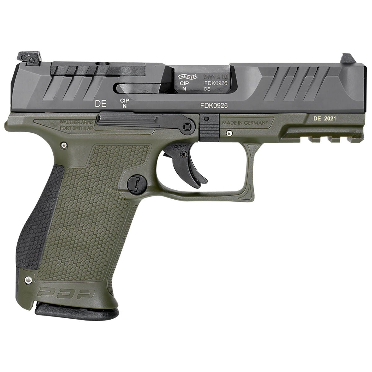 Walther 2858428 PDP Compact Optic Ready 9mm Pistol