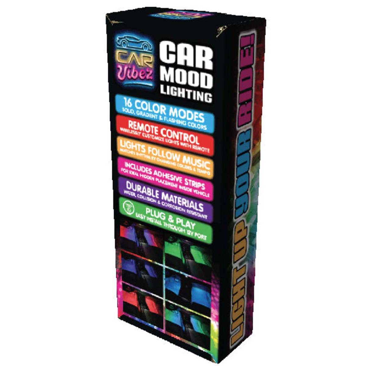 Novelty Inc Car Mood Lighting Kit with Wireless Remote Control