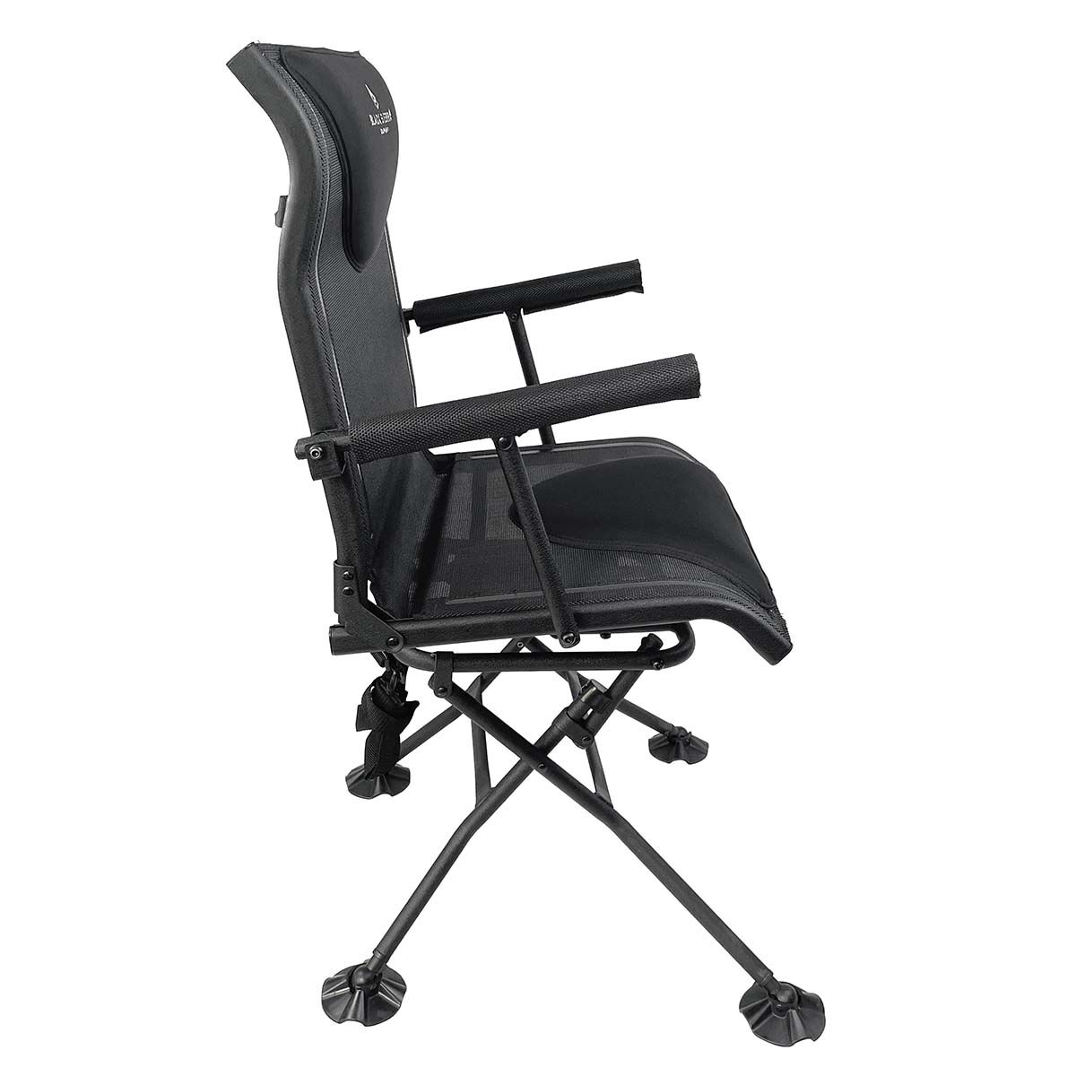 Black Sierra Deluxe Swivel Arm Chair