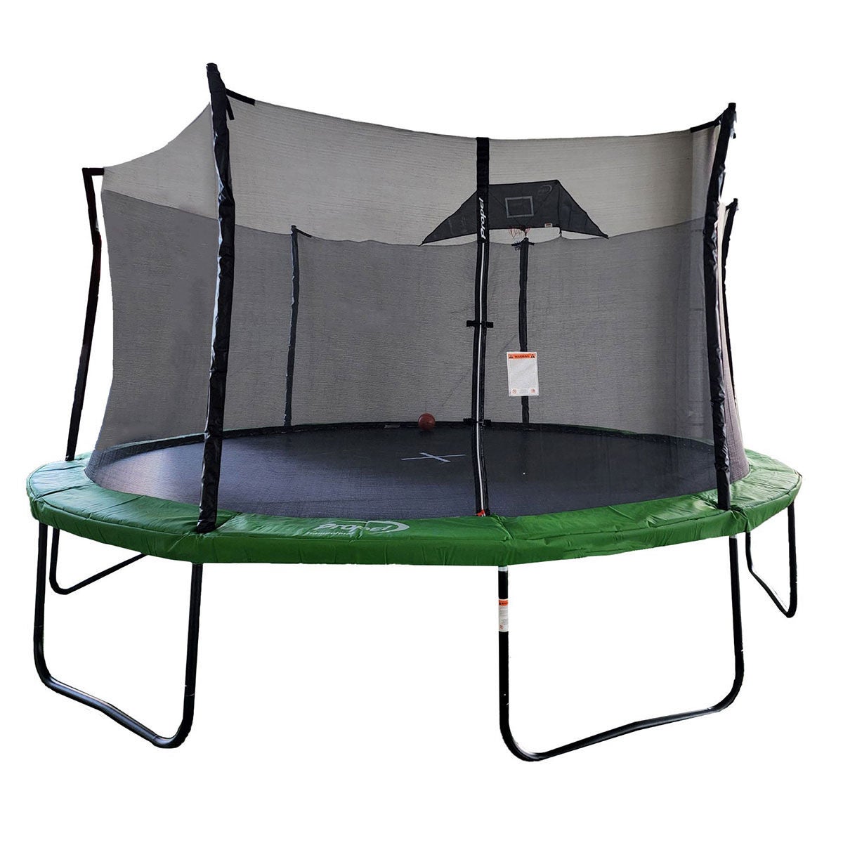 Propel 16 Foot Heavy Duty Pro Trampoline With BasketBall System