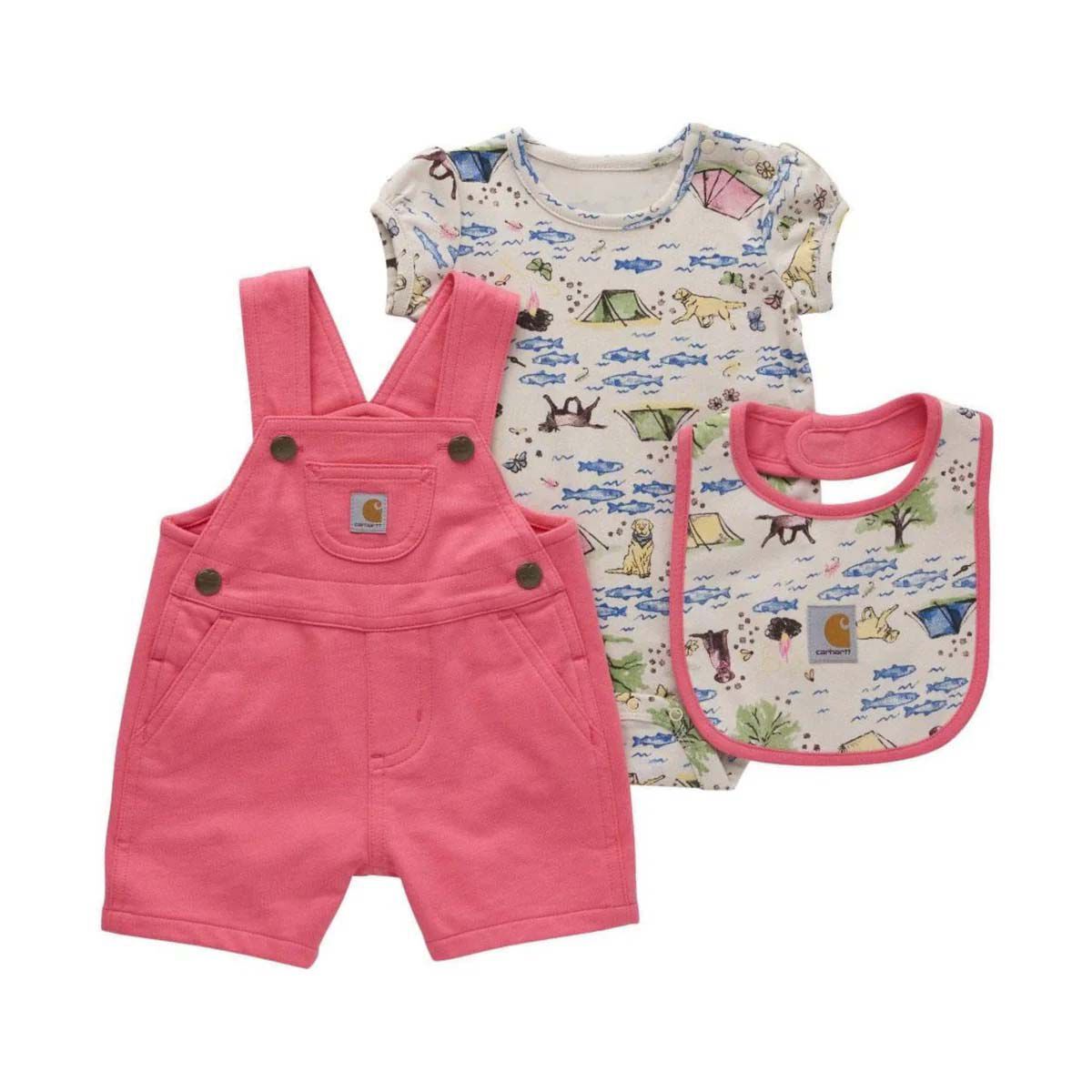 Carhartt Infant Girl's Short Sleeve Pocket Bodysuit