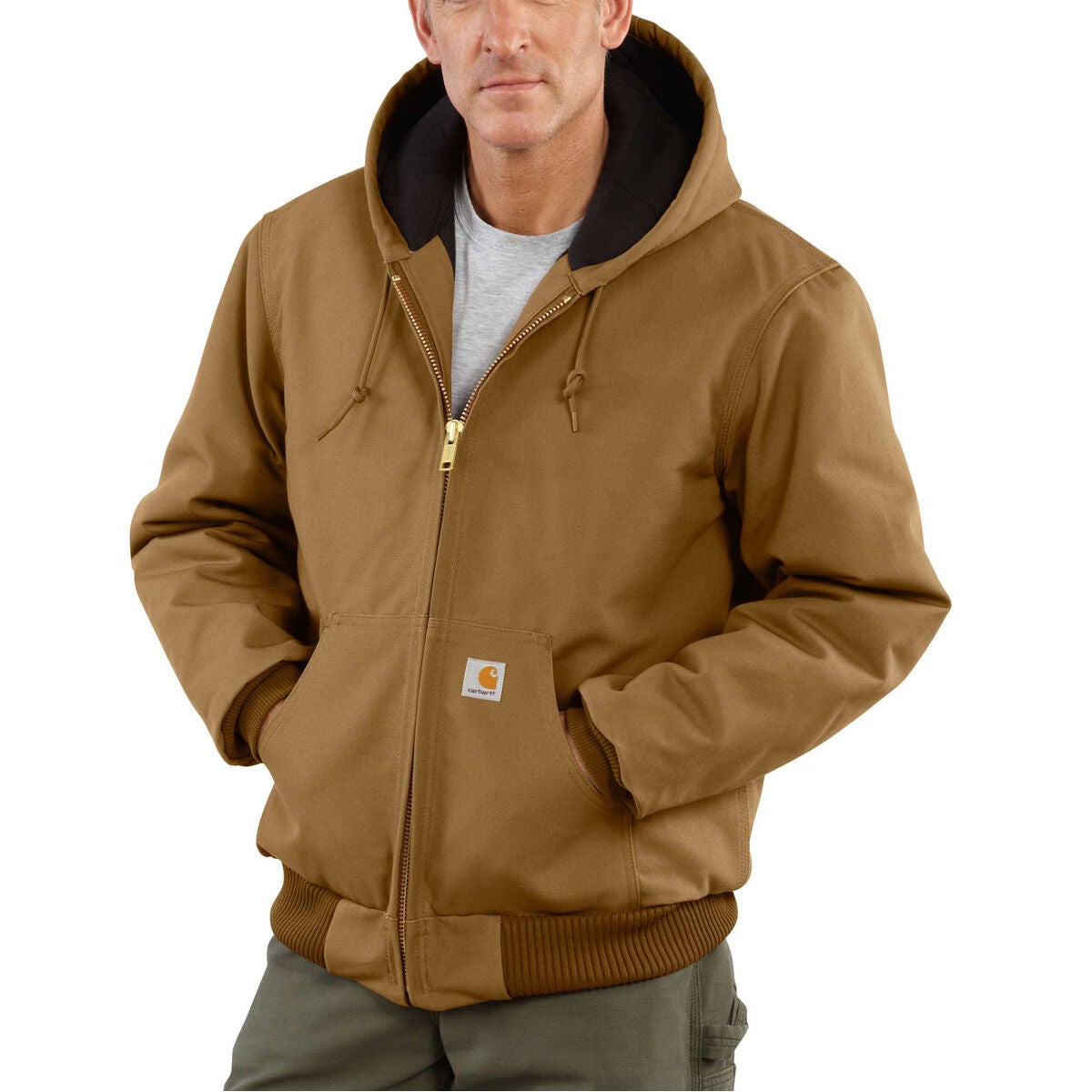 Carhartt Loose Fit Firm Duck Insulated Flannel-Lined Active Jacket