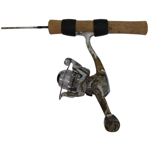 camo ice fishing pole Ugly Stik Conventional Combo The Ugly Stik Camo conventional combo combines the legendary durability and dependability of Ugly Stik with the legendary Mossy Oak Bottomland camo design Blue Camo 3-Pole Fishing Storage