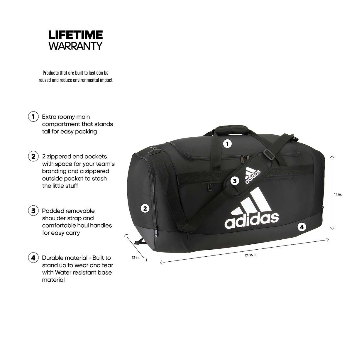 adidas Defender IV Large Duffel