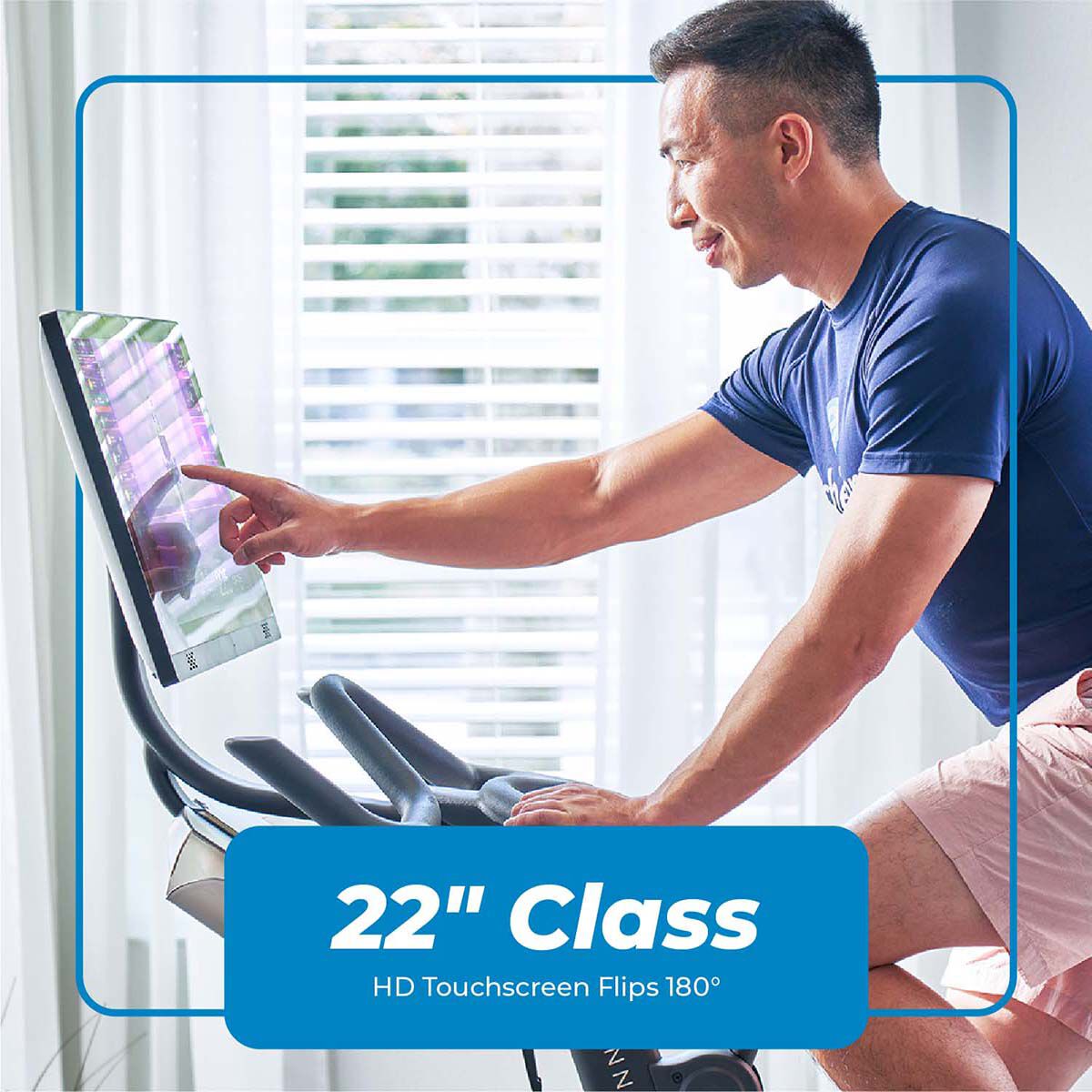 Echelon EX5s-22  Connect Stationary Exercise  Bike with 22  HD Touch Screen