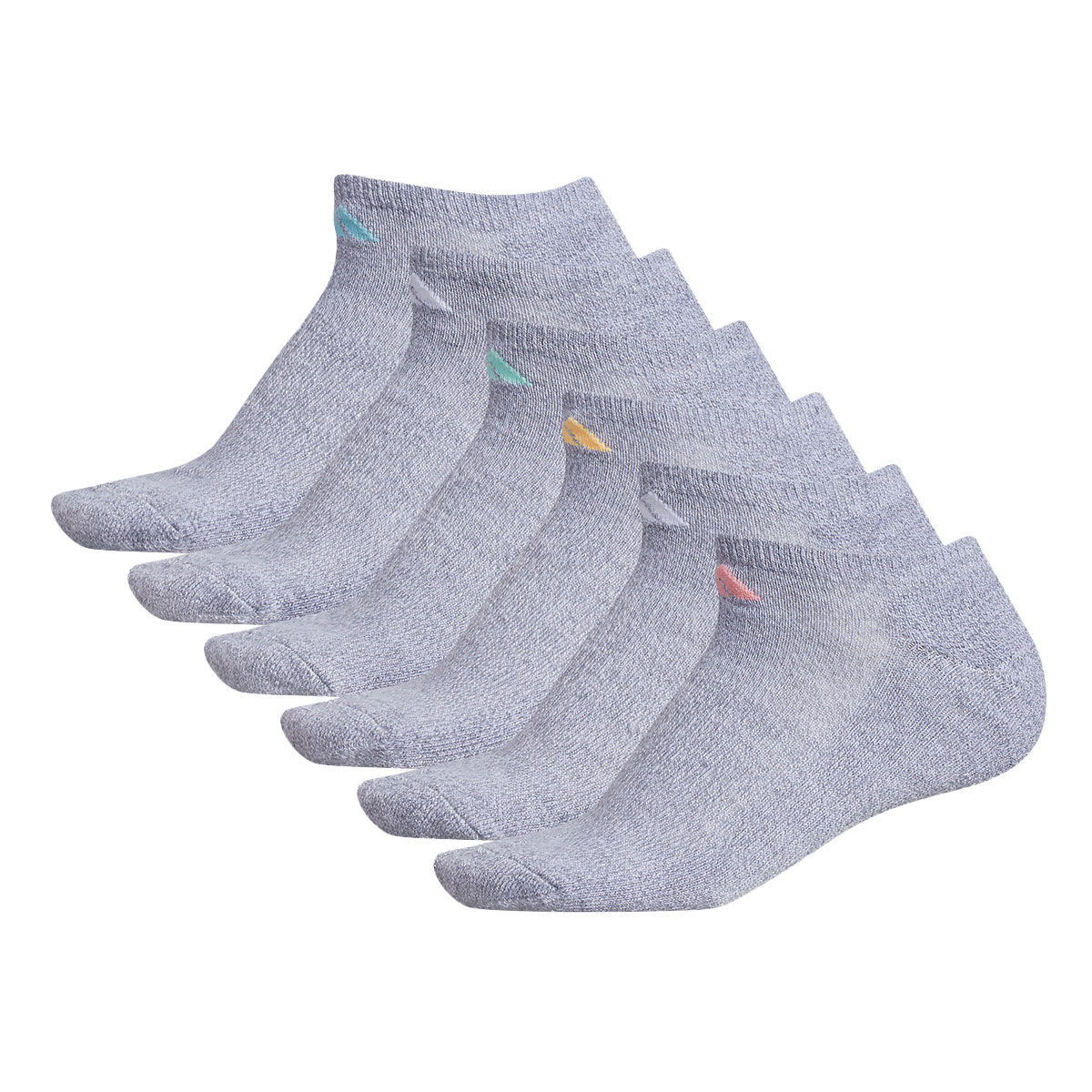 adidas Women's Athletic Cushioned 6-Pack No Show Sock