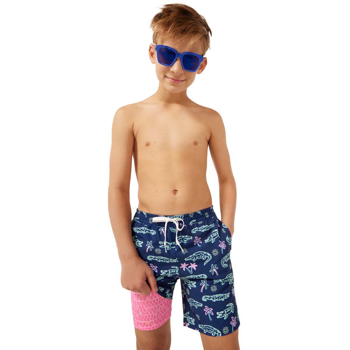 Chubbies Men's Neon Glades (Youth Classic Lined Swim Trunk)