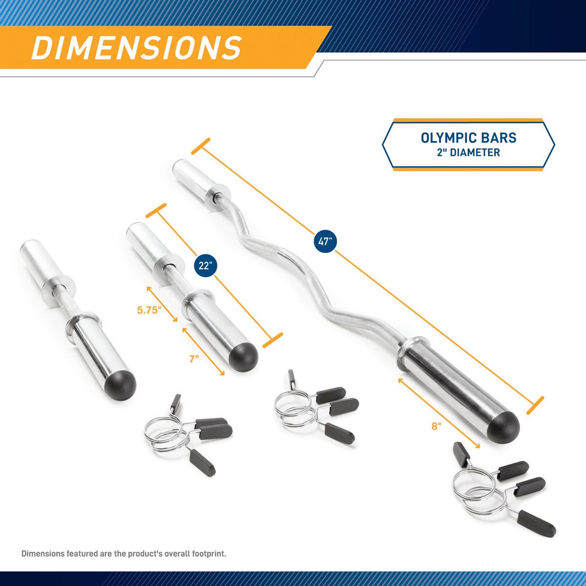 Marcy Olympic Curl Bar and Dumbbell Handle Set