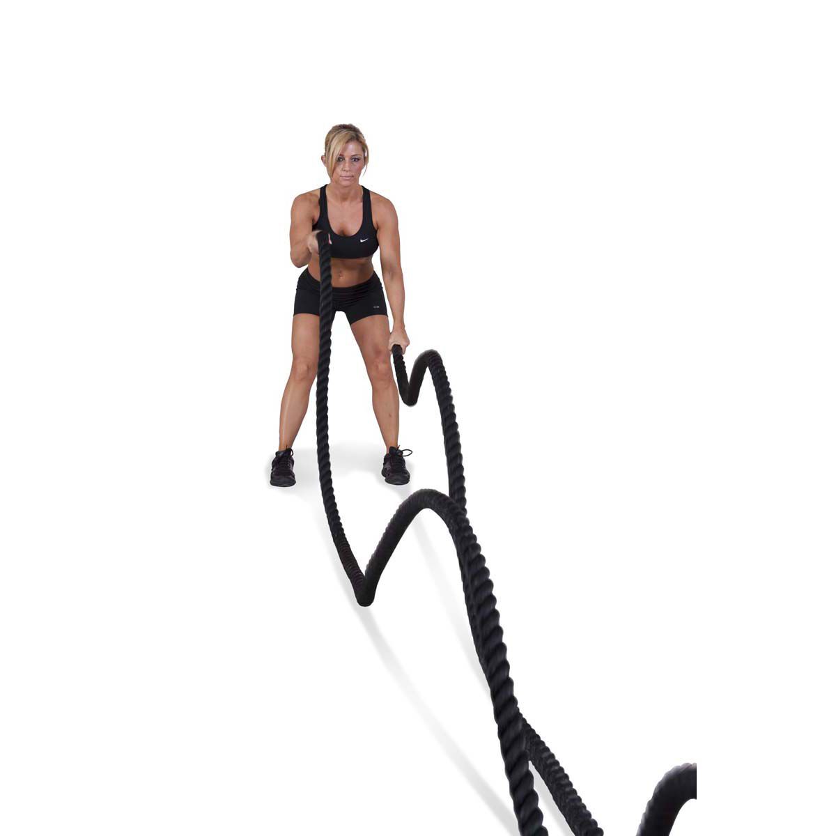 Go Fit 40' Combat Rope with Manual - 1.5" Thick with Molded Handles