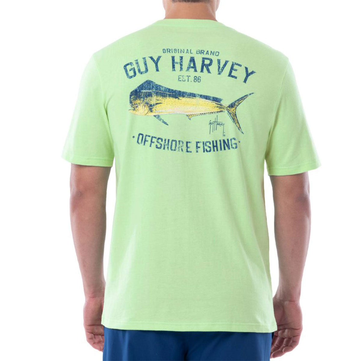 Guy Harvey Men's Off Shore Fishing Mahi Short Sleeve Tee