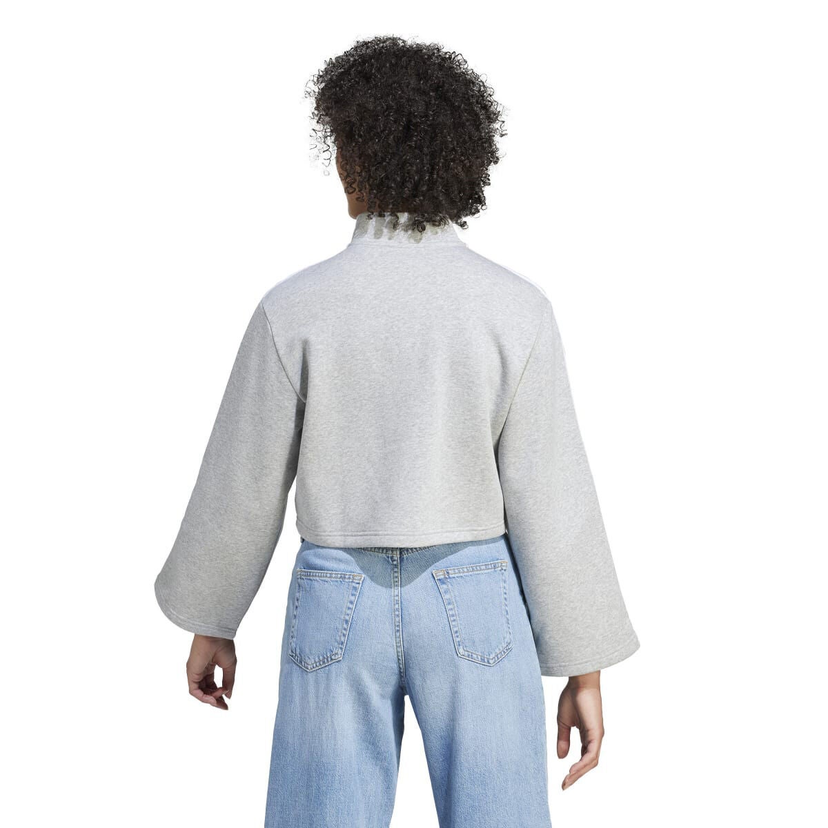 adidas Women's Essentials 3-Stripes Fleece Quarter-Zip Sweatshirt