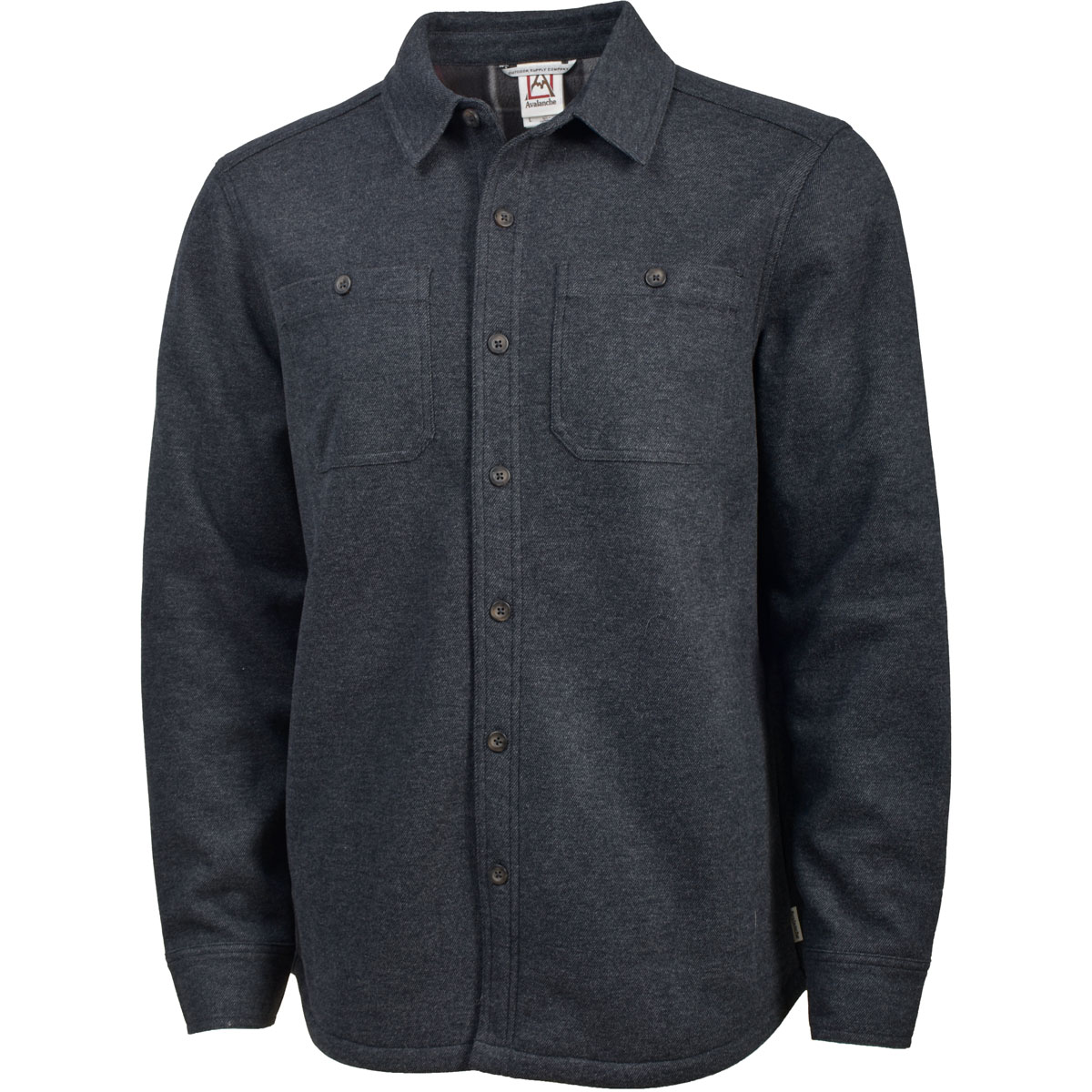 Avalanche Men's Plaid-Backed Polar Fleece Shacket
