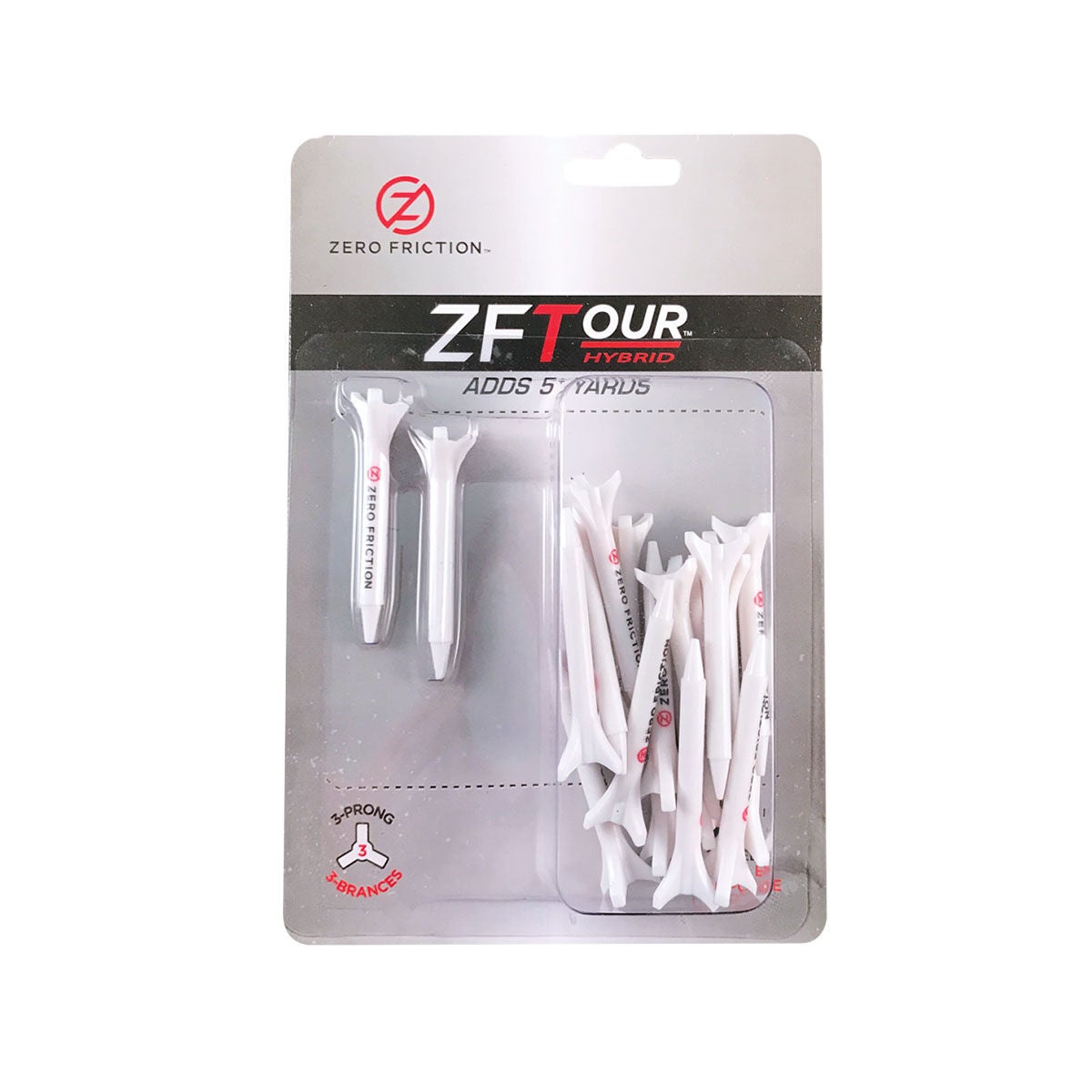 Zero Friction Hybrid 1 3/4" 3 Prong Golf Tees