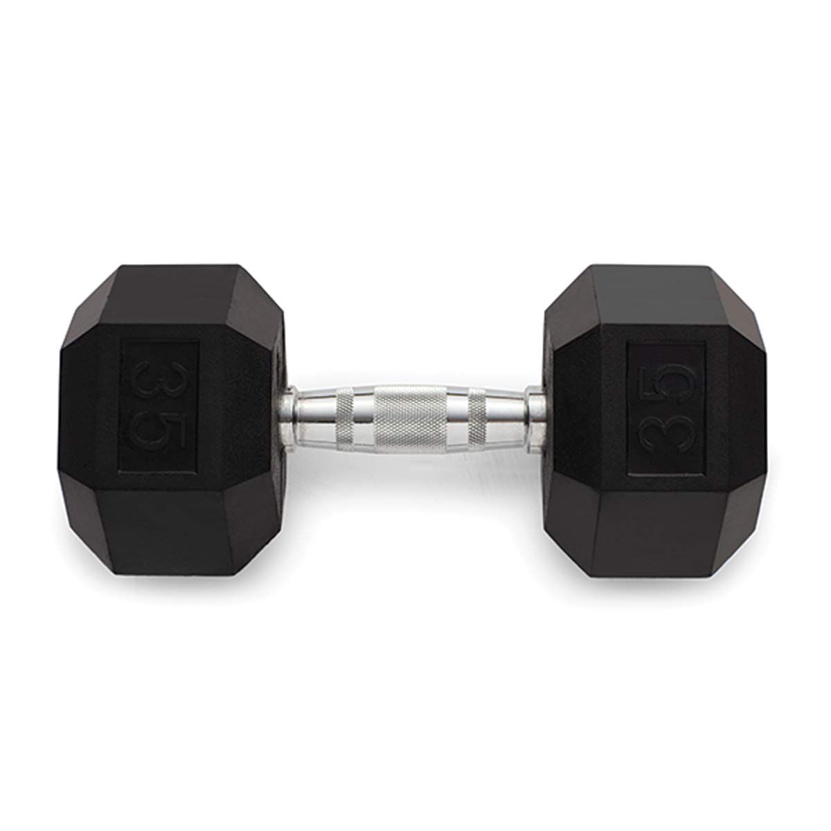 Weider 35lb Rubber Hex Dumbbell