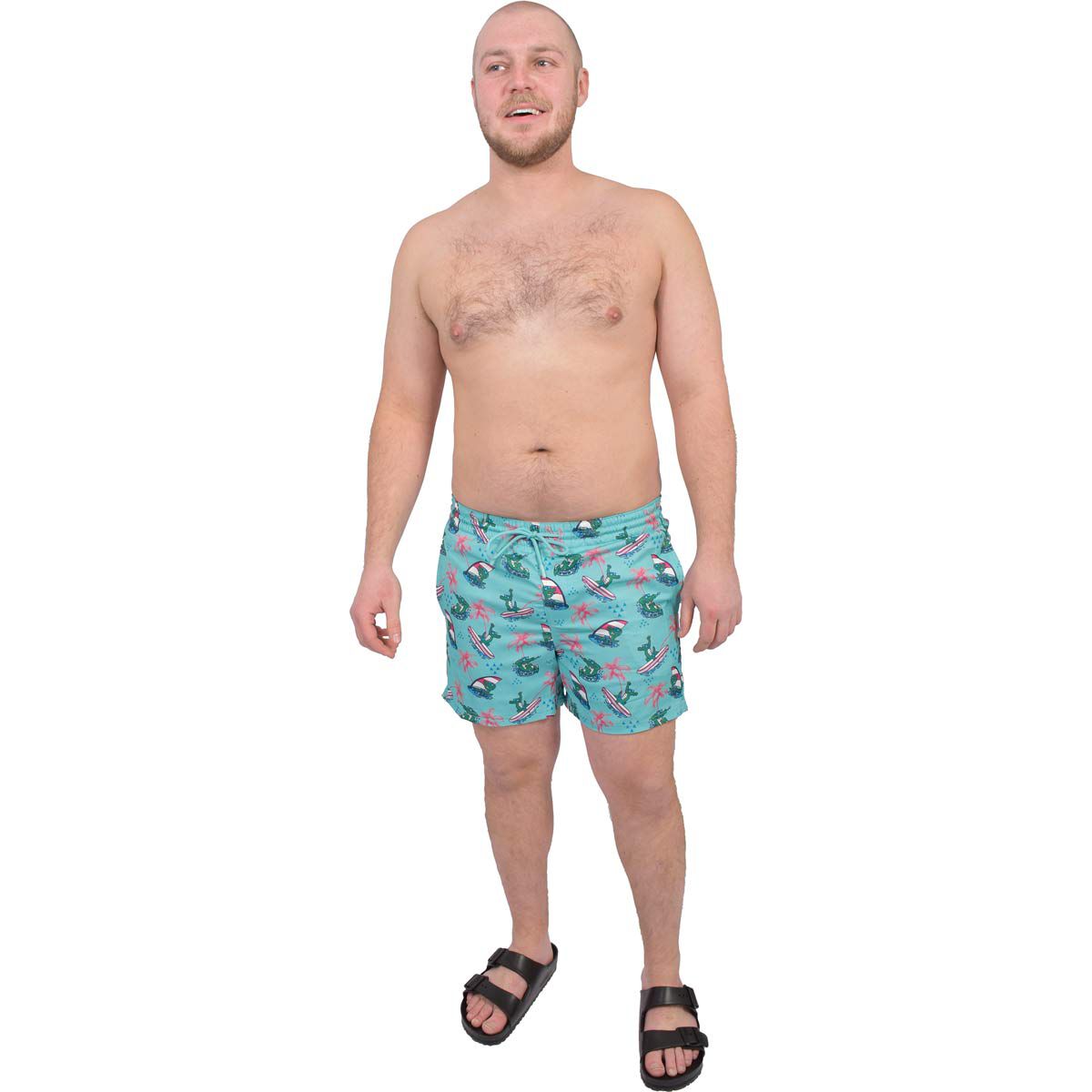 Aeroline Men's 5" 2in1 Surfing Gator Swim Trunk