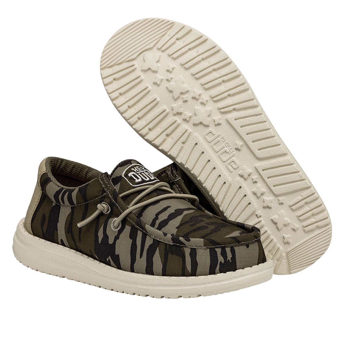 HeyDude Boys' Wally Mossy Oak Obl Y Camo Shoes
