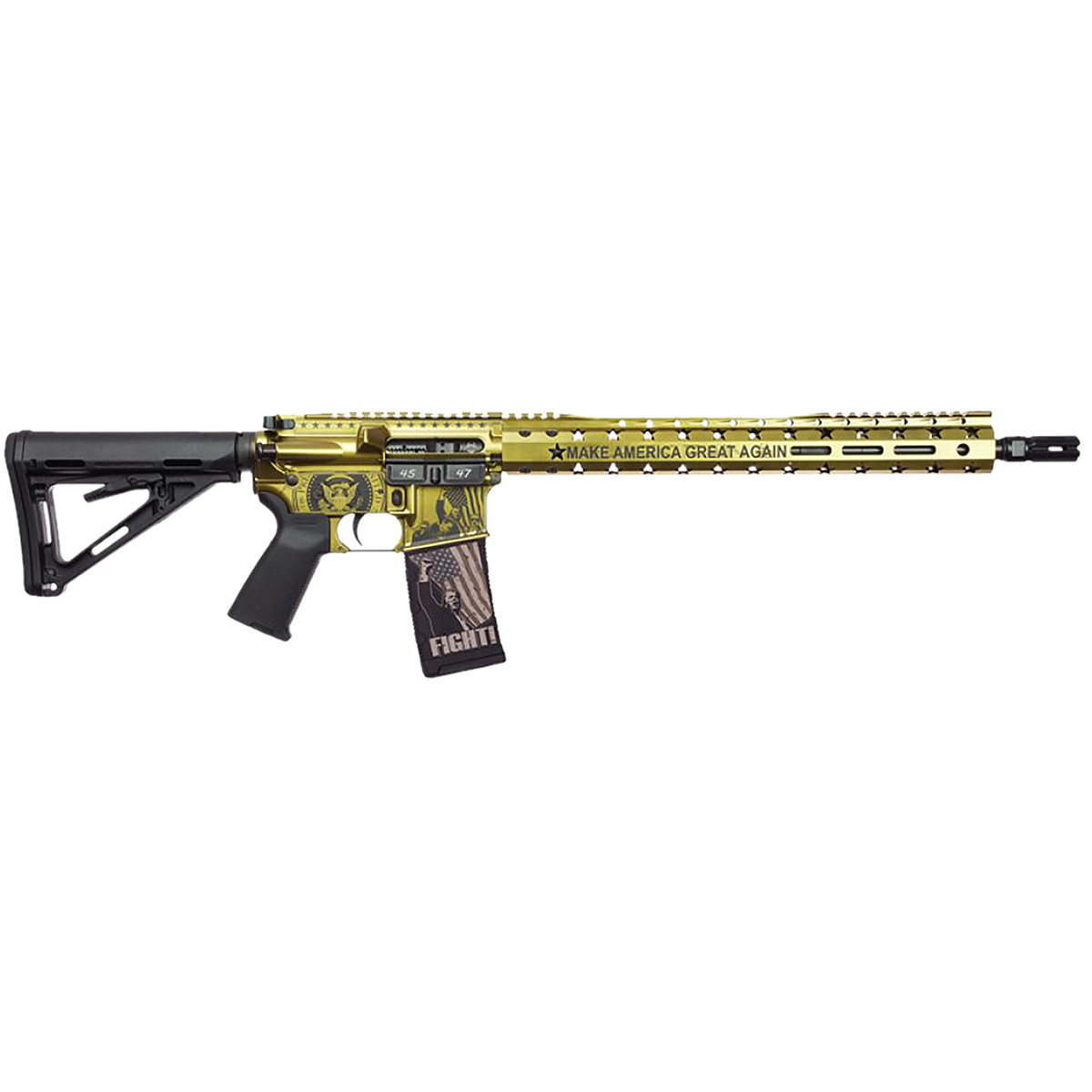 Black Rain Ordn 5.56 SPEC15 16 TRUMP GLD Tactical Centerfire Rifle