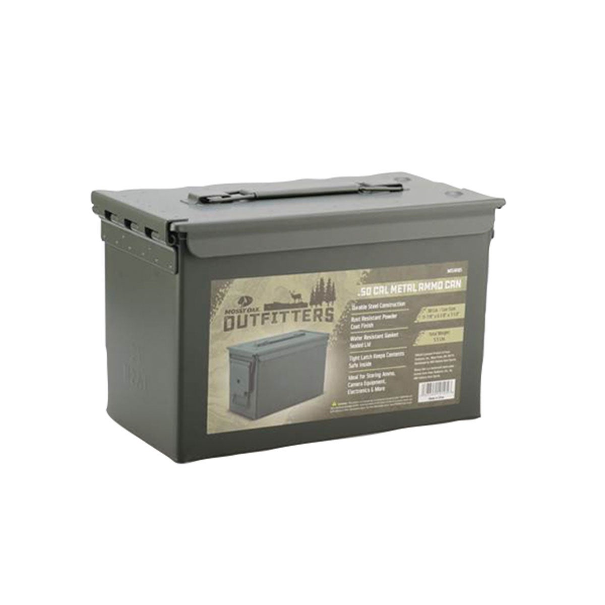 Mossy Oak Outfi .50 Caliber Metal Ammo Can