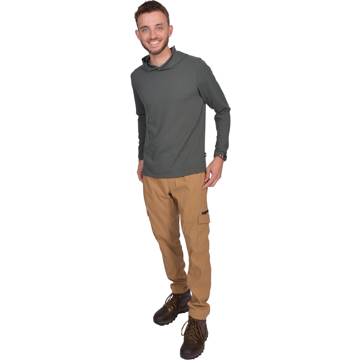 Leg3nd Outdoor Men's Waffle Pullover Hoodie