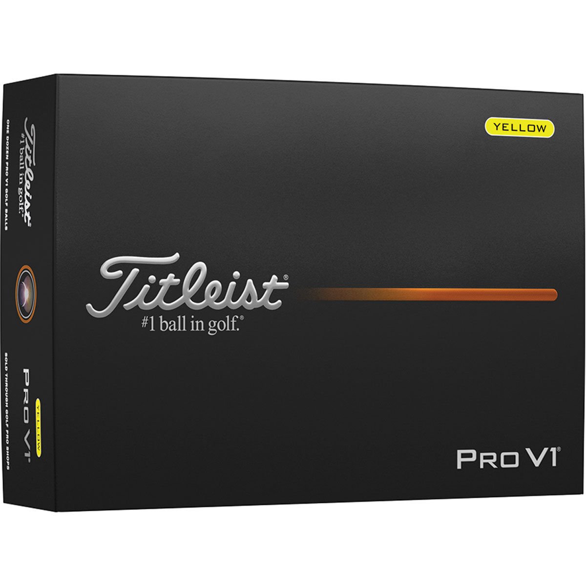 Titleist 2025 Pro V1 Golf Balls Yellow - 12 Pack