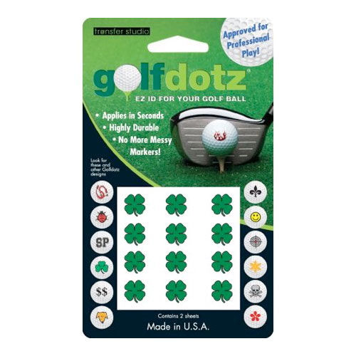 Golfdotz Lucky Clover Golf Ball Transfer