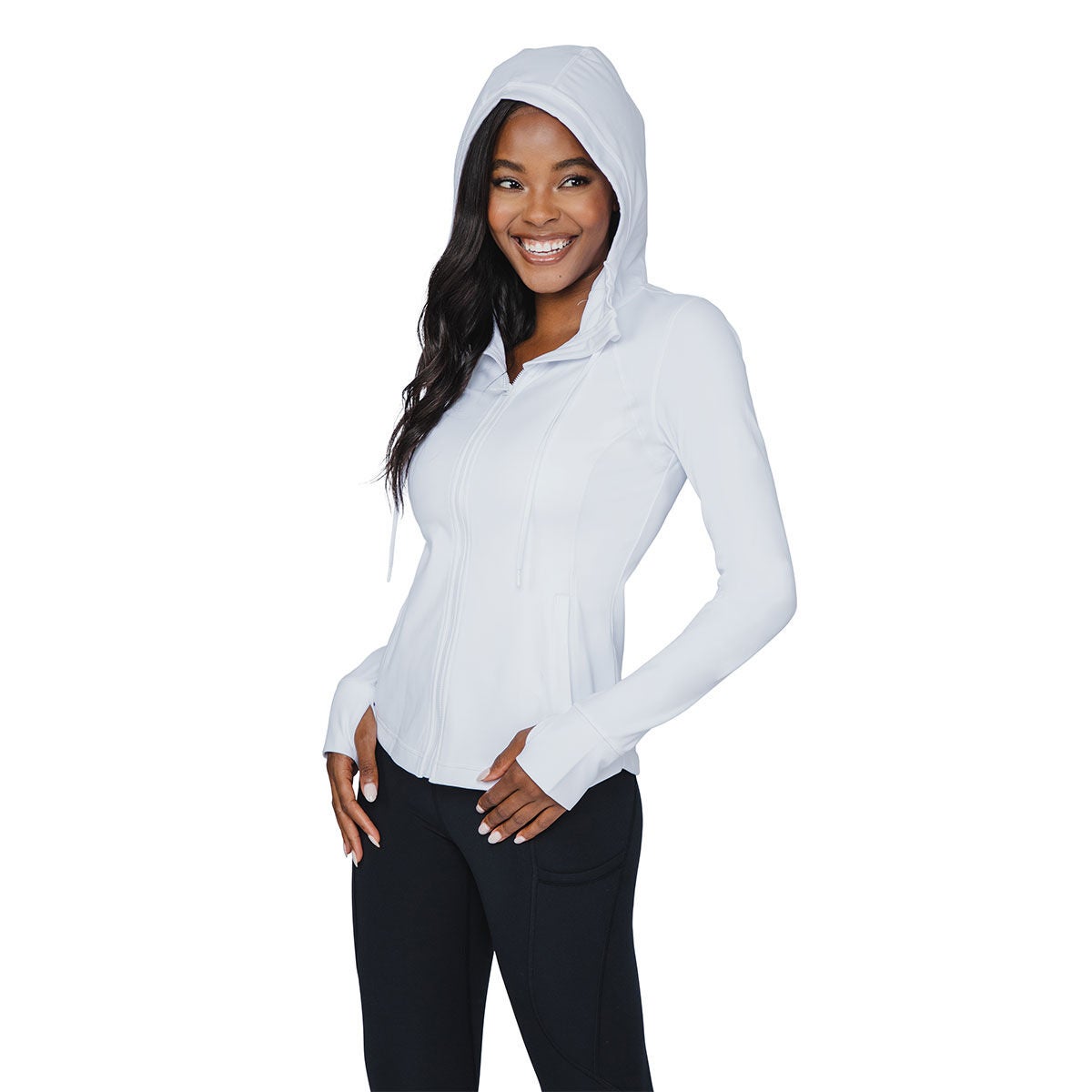 Yogalux Full Zip Yoga Jacket with Hood