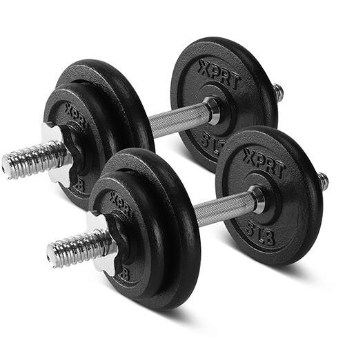 Xprt Fitness 40lb Cast Adjustable Dumbbell Set