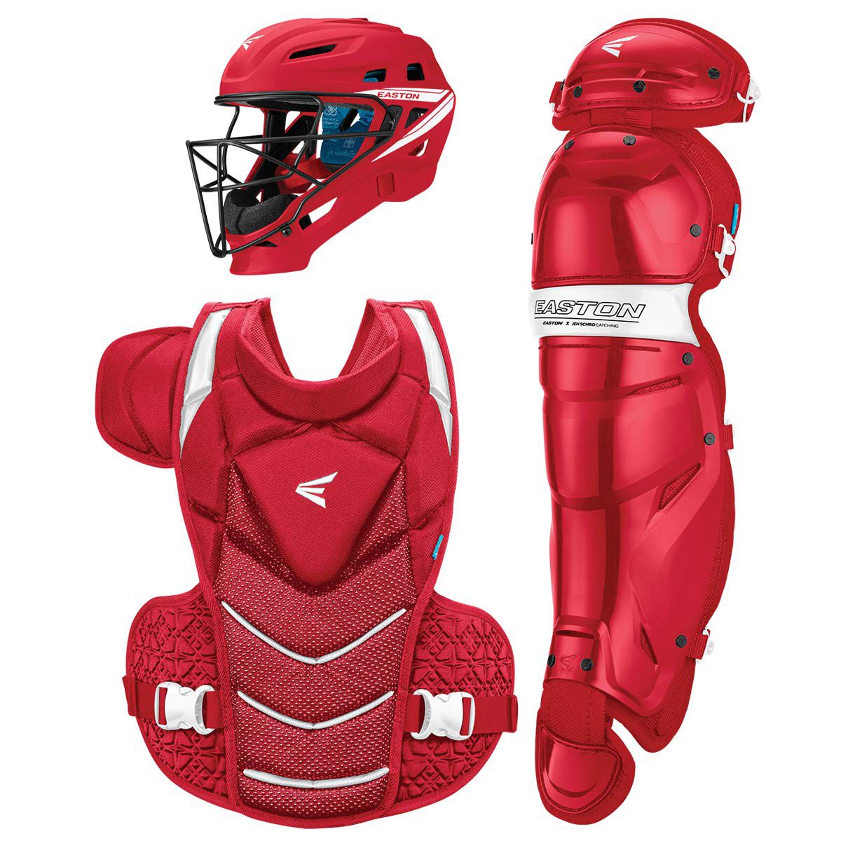 Easton x Jen Schro The Very Best Fastpitch Catcher's Gear Set, Large