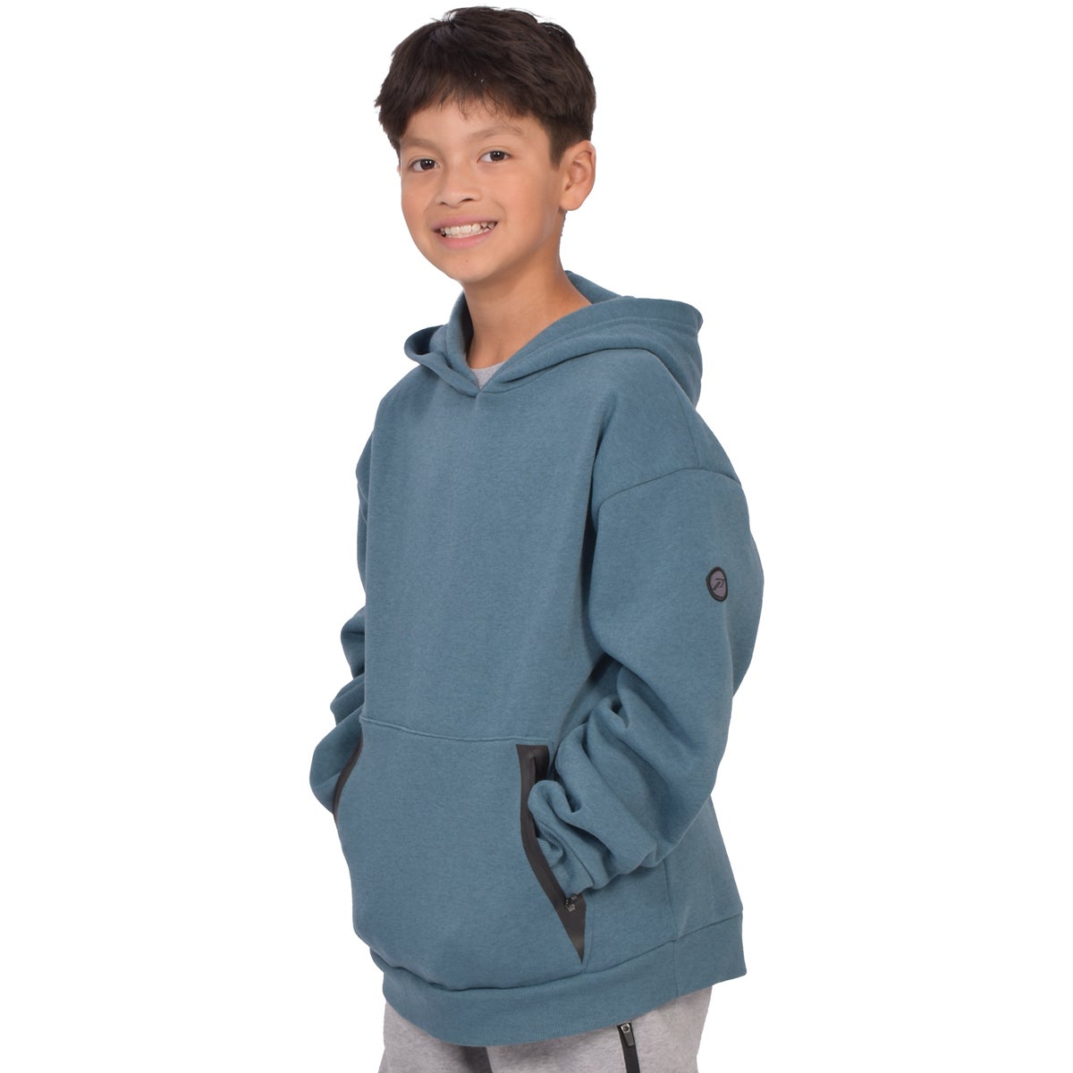 Powerflex Boy's Michael Pullover Zip Heather Hoodie