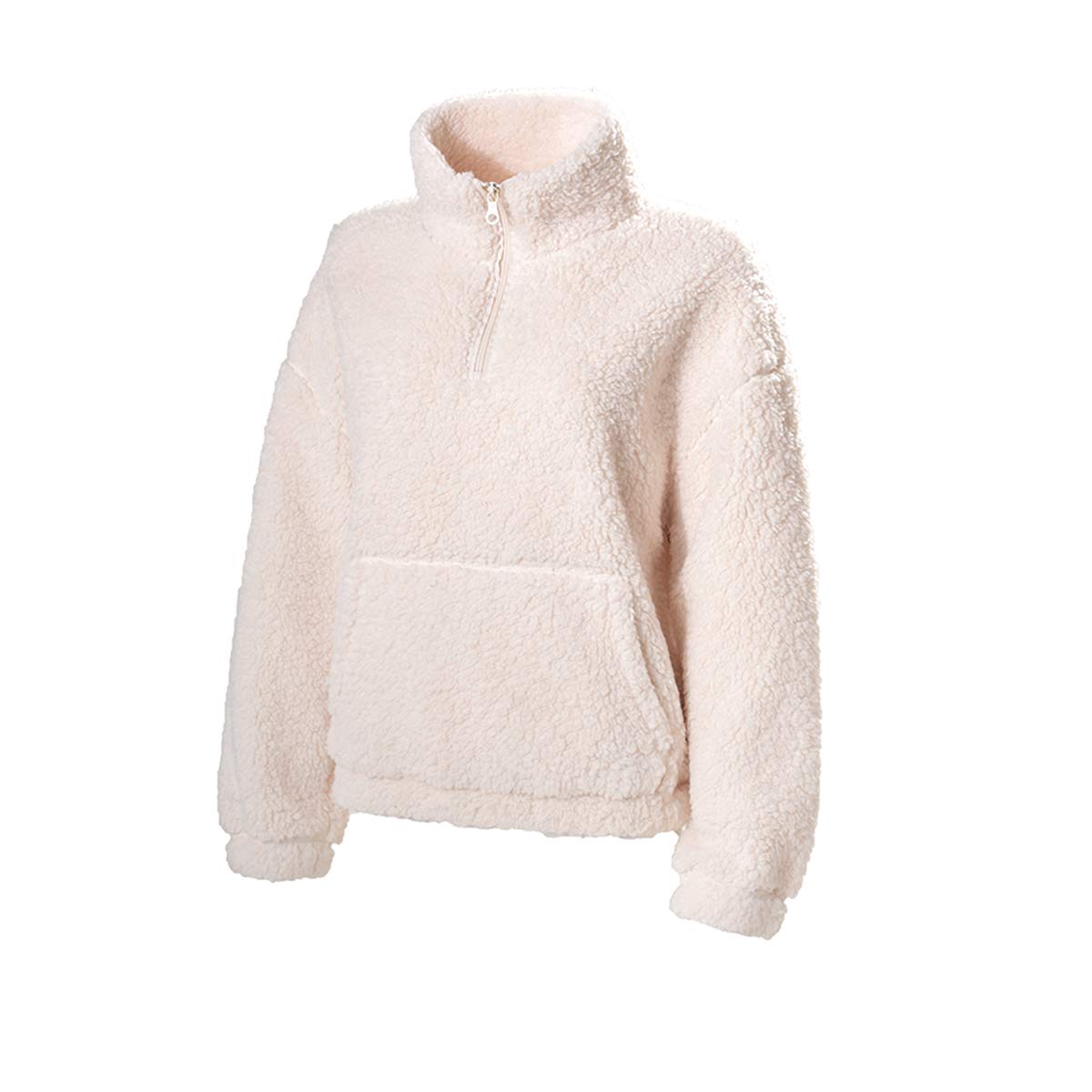 Love Tree Women's 1/4 Zip Sherpa Lined Jacket