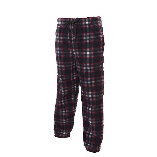 Canyon Creek Men's Black/Red Plaid Lounge Pants