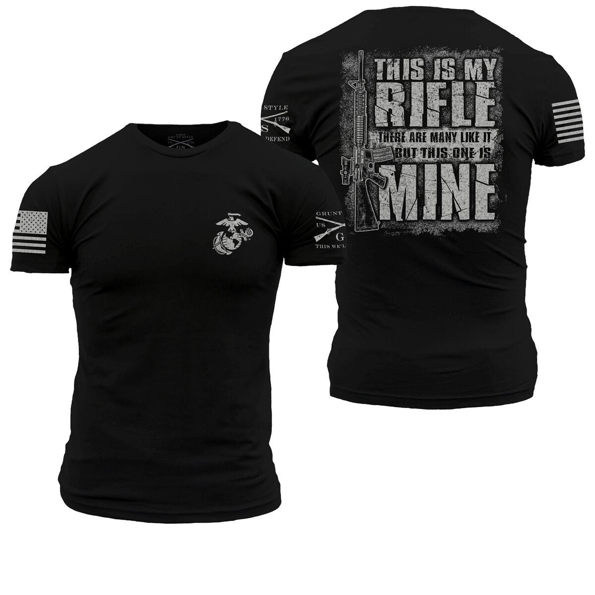 Grunt Style Men's USMC This is My Rifle Tee