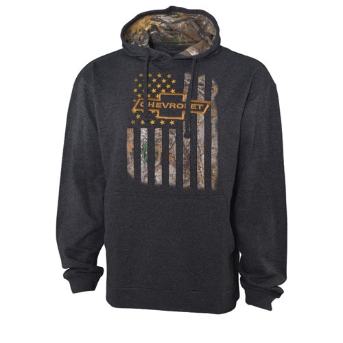 Chevy Logo Men's Hoodie with Realtree Edge Fill