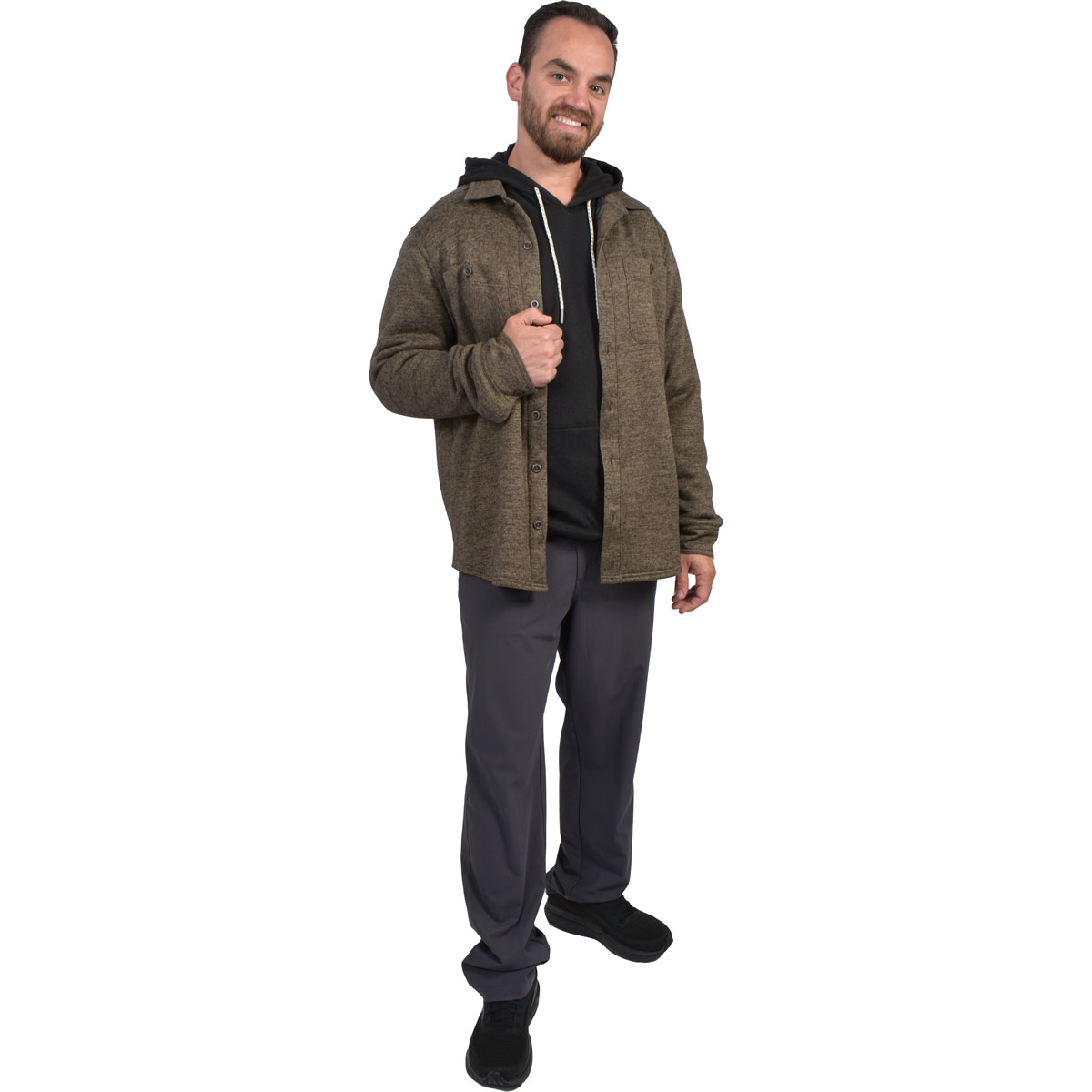 Avalanche Men's Sherpa-Lined Button-Up Shirt