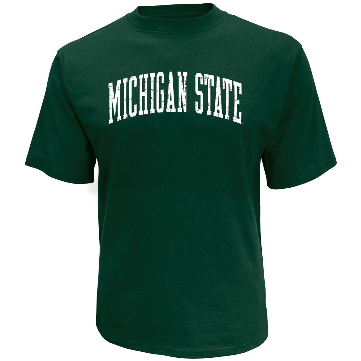 Knights Apparel Men's Short Sleece Michigan State Script Tee