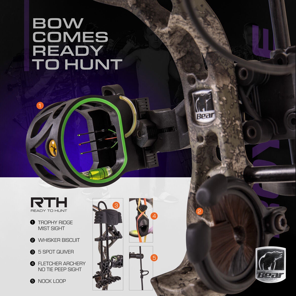 Bear Royale RTH Compound Bow Package