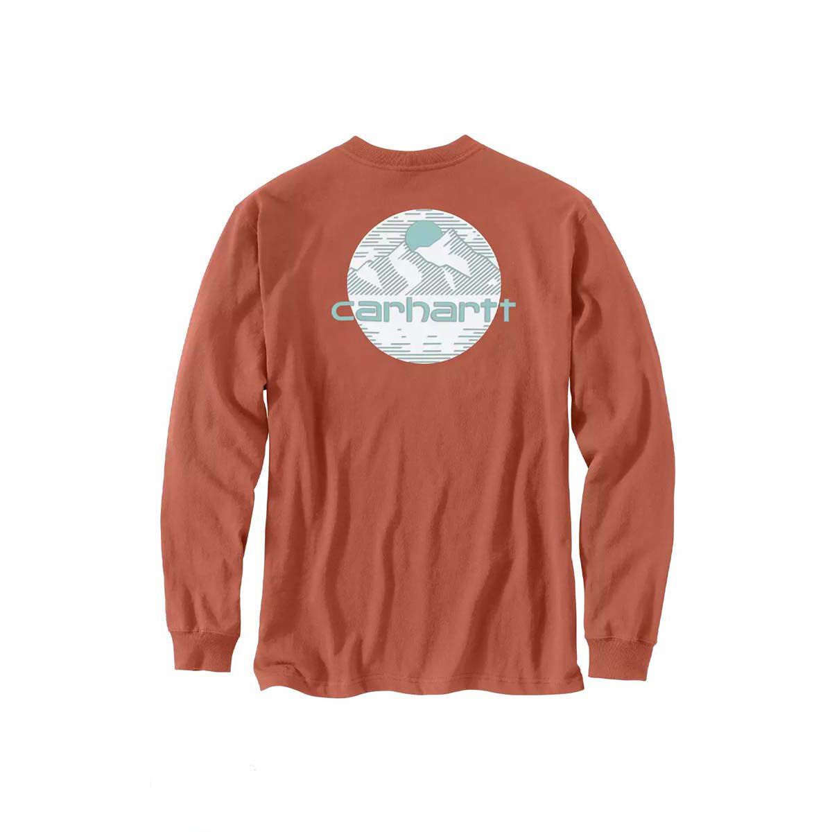 Carhartt Men's Relaxed Fit Heavyweight Long-Sleeve Pocket Mountain Graphic T-Shirt