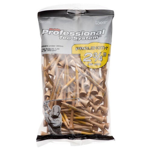 Pride Sports Professional 2 3/4" Natural Golf Tees - 100 Pack