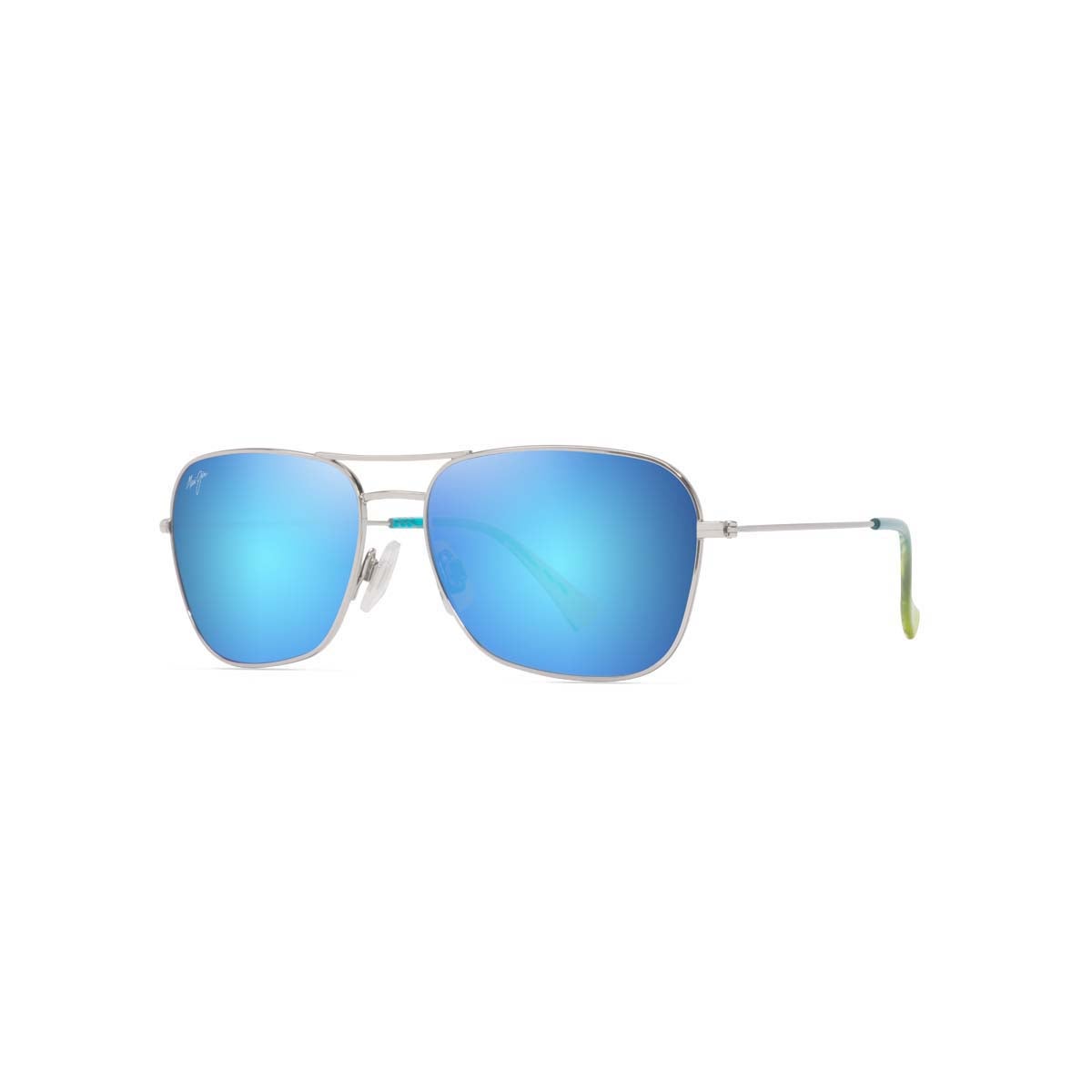 Maui Jim Naauao Silver/Blue Sunglasses