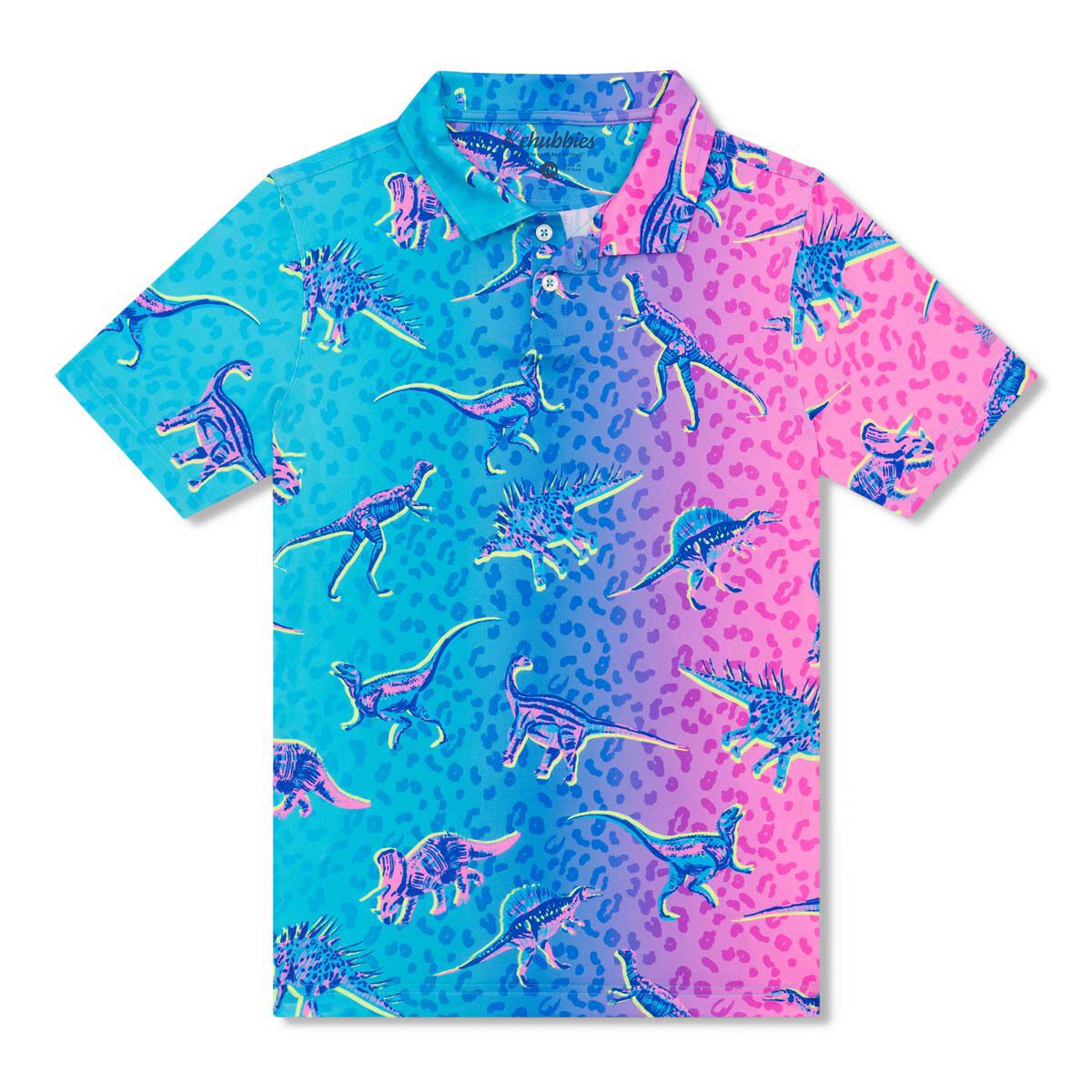 Chubbies Men's Dino Delight (Youth Performance Polo)