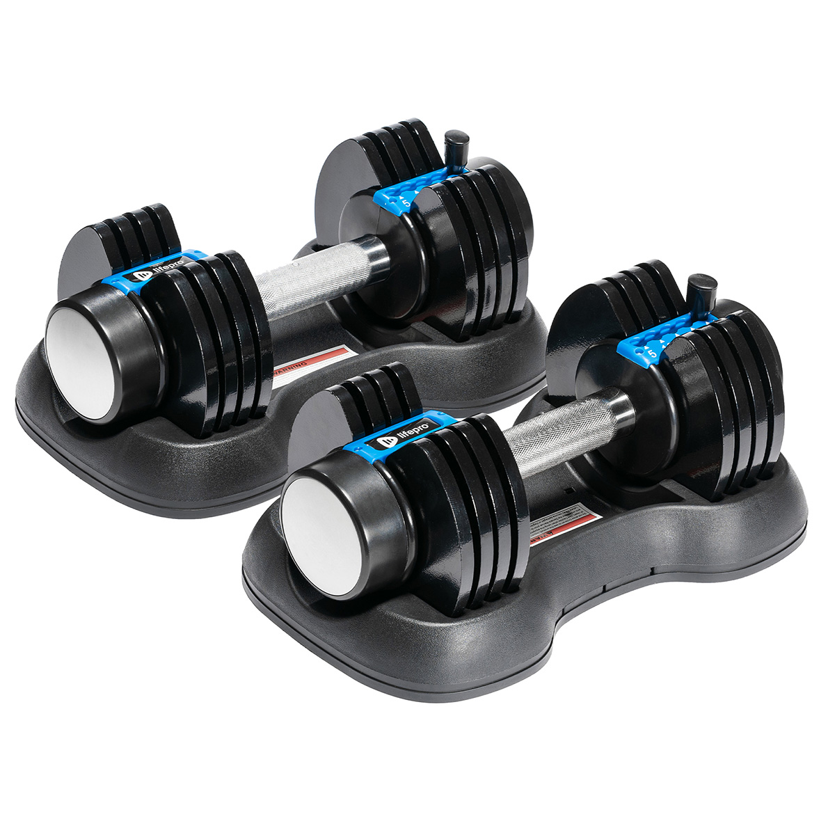 Life Pro PowerFlow Plus Dumbbells (5-25 lb Adjustable Set)