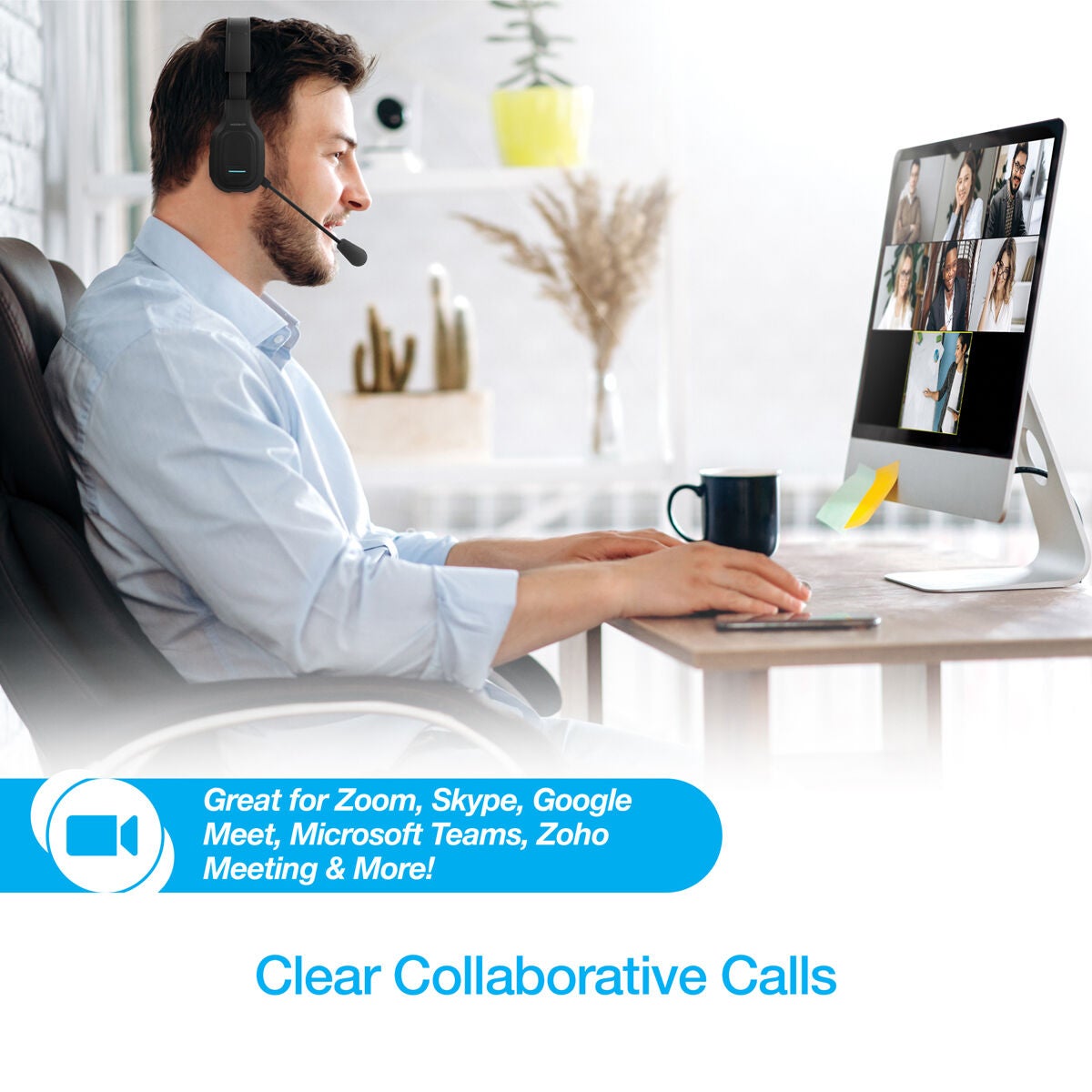 Naztech NXT-700 Xtreme Noise Cancelling Headset for Home   Office