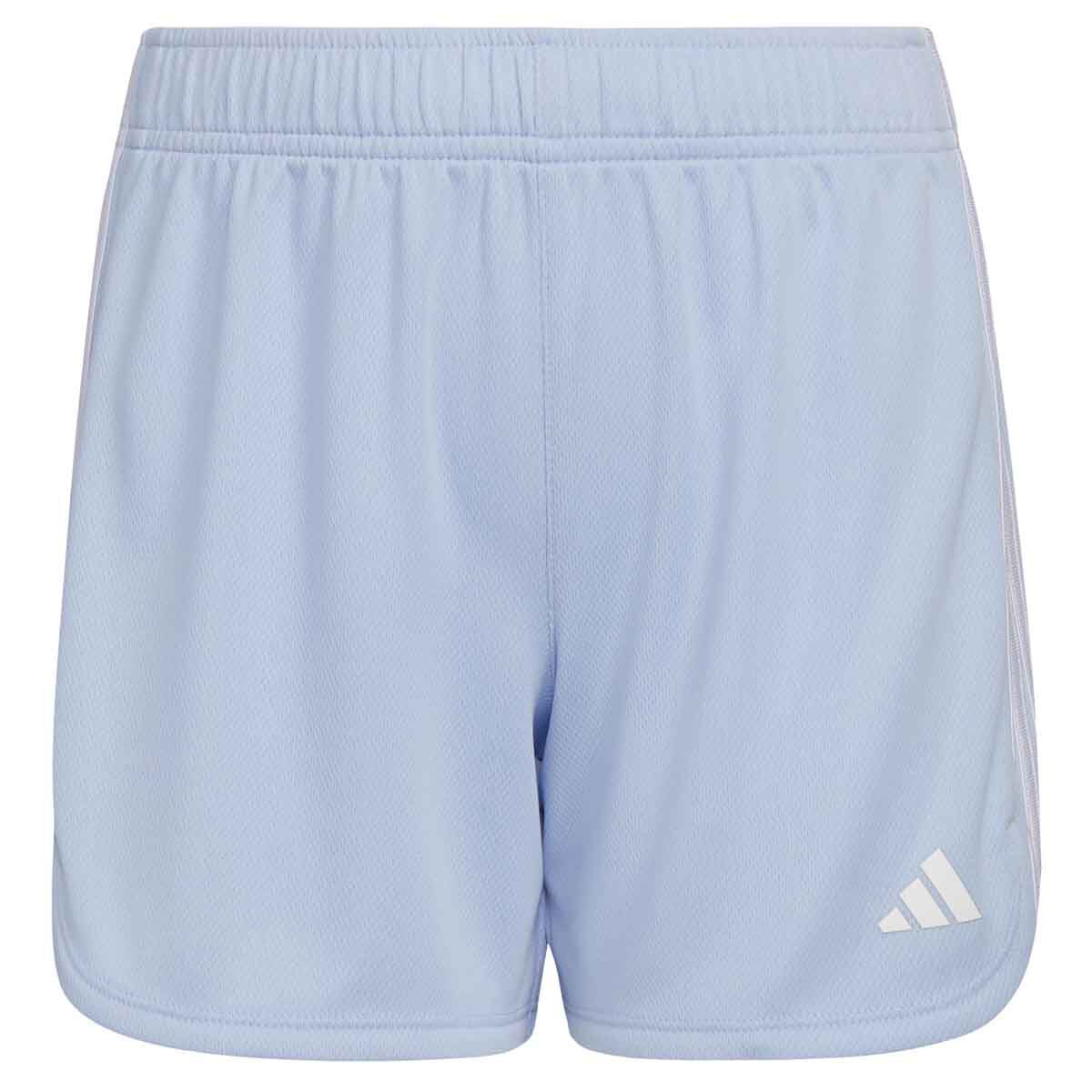 adidas Girls' AEROREADY® 3-Stripe Pacer Mesh Shorts