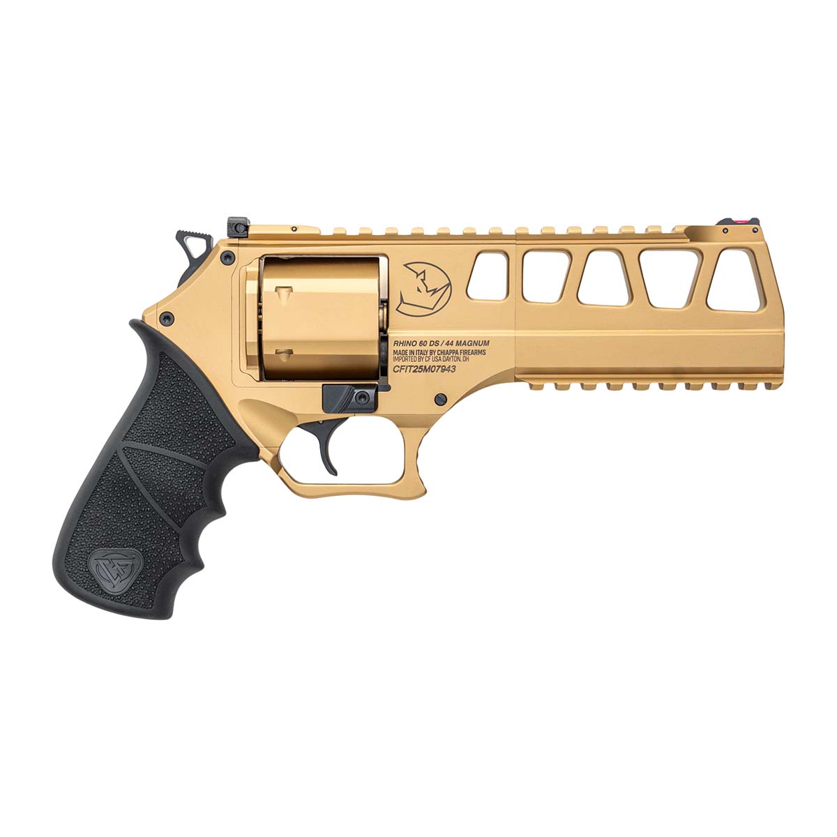 Chiappa 60DS L Frame 44MAG 6" 6R Gold Revolver