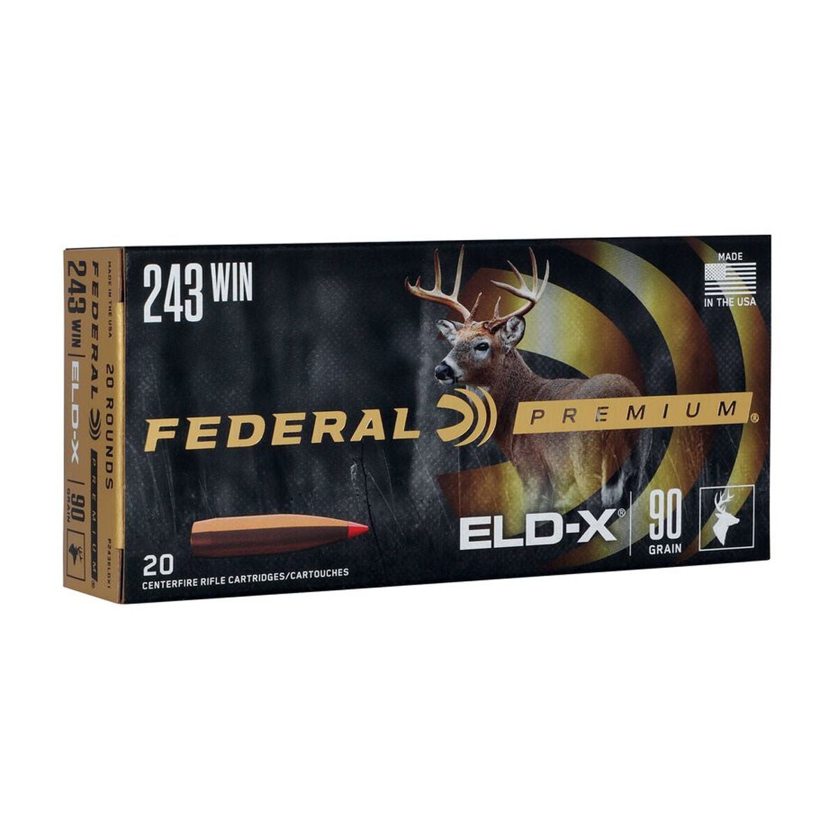 Federal ELD-X 243 Win 90 Grain